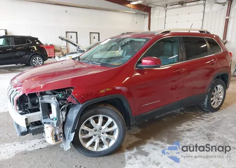 2015 Jeep Cherokee Limited z USA, uszkodzony, nr VIN 1C4PJMDS0FW740961